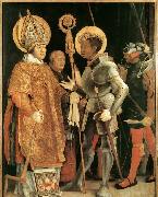 Matthias  Grunewald Meeting of St Erasm and St Maurice Germany oil painting artist